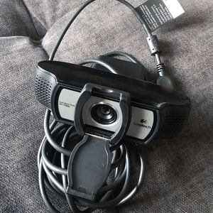 Logitech - Pro Webcam Full HD 1080 for Laptops with Ultra Wide Angle - Black